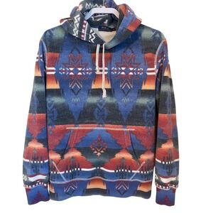 Polo Ralph Lauren Beacon Aztec Southwestern Fleece Hoodie Mens Size Small